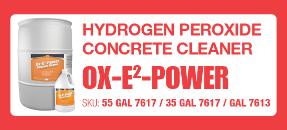 Ox-E²-Power - Hydrogen Peroxide Concrete Cleaner - Concrete Care - Top Rated Industrial Degreasers and Lubricants
